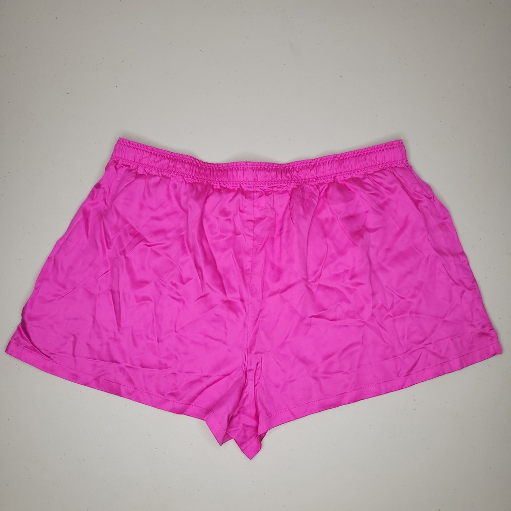 Victoria's Secret PINK‎ ~ Hot Pink Satin Boxer Sleep Shorts - Picture 5 of 5